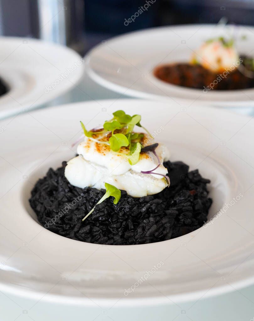 Black rice with cuttlefish and squid ink 2023