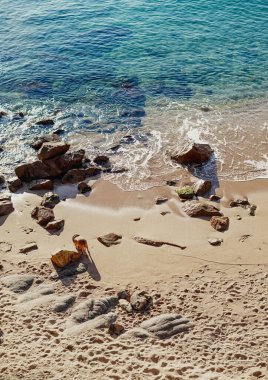 Güney Avrupa 'nın Akdeniz kıyılarının manzarası