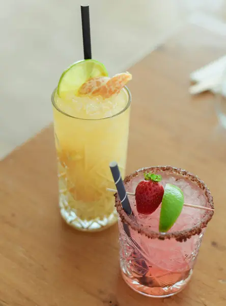 Daiquiris cocktails made by a professional bartender