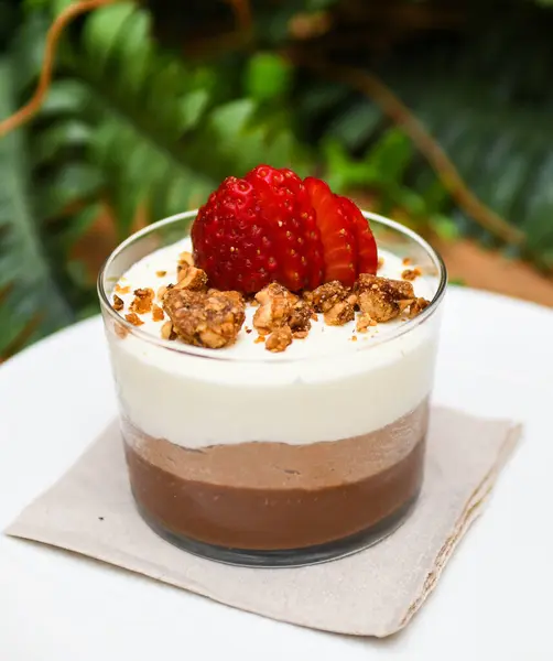 Stock image Individual versions of homemade desserts such as cheese cakes and chocolate mousse