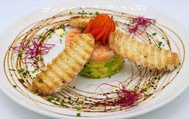 Mükemmel gurme somon tarçını.