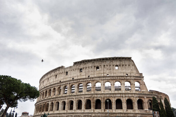 Exterior view of roman colosseum, Rome, Italy
