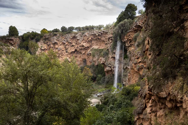 stock image Salto de la novia de Navajas, waterfall in Valencia, Spain