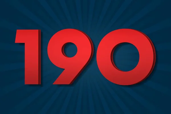 190 Sto Dziewięćdziesiąt Liczba Liczą Wzór Plakat Wzór Tła Etykiety — Zdjęcie stockowe