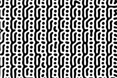 Turing ornament halftone puzzle pattern. fashion tattoo