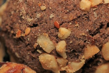 Susamlı fındıklı kek kurabiyesi fotoğrafı.