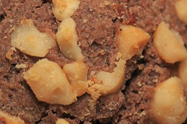 Susamlı fındıklı kek kurabiyesi fotoğrafı.