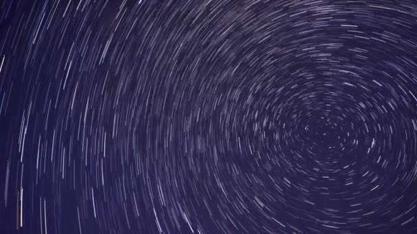 Startrails Dark Sky Time Lapse Astrophotography Time Lapse Hoge Kwaliteit — Stockvideo