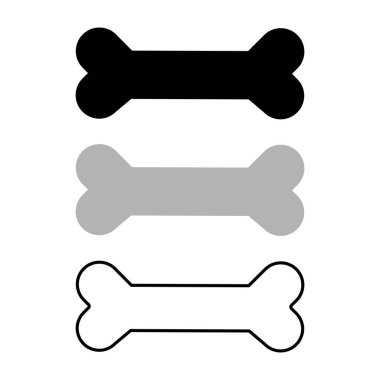 Kemik simgeleri hazır. Köpekler ve hayvanlar için ikramlar. vektör