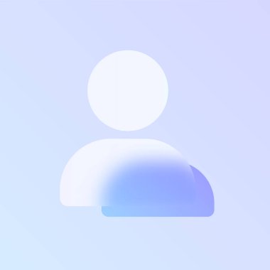 kullanıcı camı morfizm modayı simgesi. kullanıcı şeffaf cam renk simgesi bulanık ve mor gradyan ile. Web ve ui tasarımı, mobil uygulamalar ve tanıtım sektörü yalan makinesi için