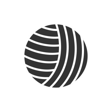 İplik silueti vektör simgesi beyaz arkaplanda izole edildi. Web, mobil uygulamalar, ui tasarımı, baskı yalan makinesi ve reklam işi için simge