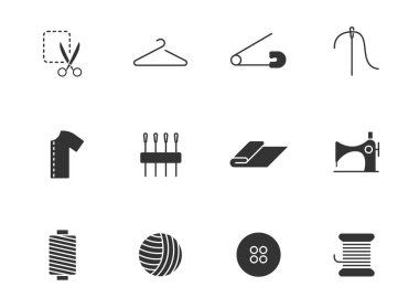 Siluet vektör simgeleri beyaz arkaplanda izole ediliyor. Web, mobil uygulamalar, ui tasarımı, baskı yalan makinesi ve reklam işi için ikon seti