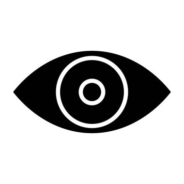 Göz parolası sembolü simgesi beyaz arkaplanda izole edildi. Web, mobil uygulama ve ui tasarımı için göz parolası depolama vektörü simgesi