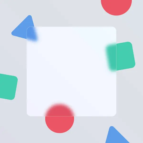 Γυάλινο Μορφισμό Τετράγωνο Φόντο Πρότυπο Θέση Για Κείμενο Και Χρώμα — Διανυσματικό Αρχείο