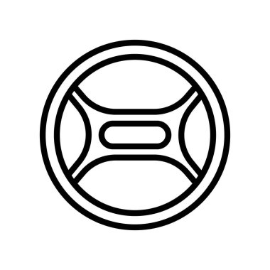 Direksiyon çizgisi vektör simgesi beyaz arkaplanda izole edildi. Web, mobil ve ui tasarımı için direksiyon çizgisi simgesi