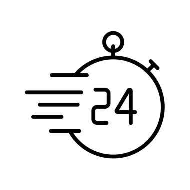 24 ana hatlı vektör simgesini ekspres yolla. Web, mobil uygulama ve ui tasarımı için 24 stok vektör simgesini ekspres dağıtım