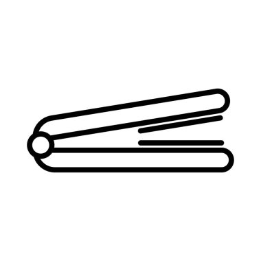 saç demiri ana hatları vektör ikonu web, mobil uygulama ve ui tasarım için demir vektör ikonu