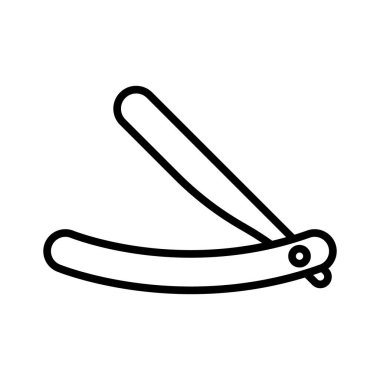 razor blade outline vector icon razor blade stock vector icon for web, mobile app and ui design