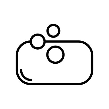 Sabun taslağı vektör simgesi beyaz arkaplanda izole edildi. Web, mobil ve ui tasarımı için sabun hattı simgesi.