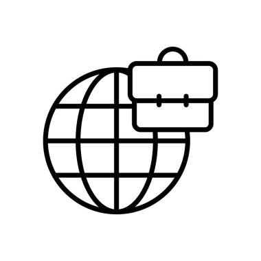 görev ana hatları vektör simgesi beyaza izole edildi. Web, mobil uygulama ve ui tasarımı için iş stoku vektör simgesi