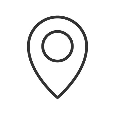 Pointer ana hat vektör simgesi beyaz arkaplanda izole edildi. Web, mobil ve ui desenleri için işaret çizgisi simgesi.