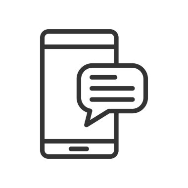 Bildirim ana hatları vektör simgesi beyaz arkaplanda izole edildi. Web, mobil ve ui desenleri için bildirim çizgisi simgesi.