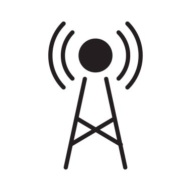 Elektromanyetik Kirlilik kabartma vektör ikonu izole edildi. Web, mobil uygulama ve ui tasarımı için elektromanyetik kirlilik hisse senedi vektör simgesi