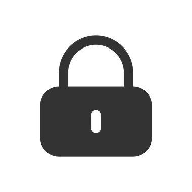 Kabartma vektör simgesini kilitle. Web, mobil uygulama ve ui tasarımı için hisse senedi vektör simgesini kilitle