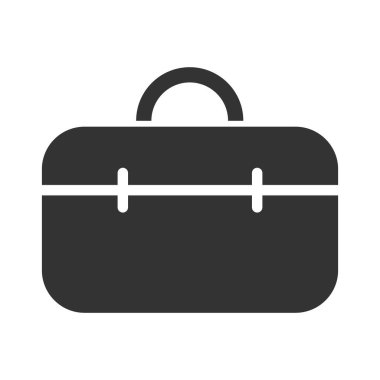 Beyaz arkaplanda izole edilmiş araç kutusu simgesi. Web, mobil ve ui tasarımı için araç kutusu vektör simgesi