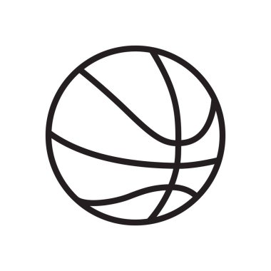 Beyaz arkaplanda izole edilmiş top çizgisi vektör simgesi. Web, mobil ve ui tasarımı için top çizgisi simgesi