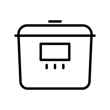 Beyaz arkaplanda çoklu ooker ana hat vektör simgesi izole edildi. Web, mobil ve ui tasarımı için çoklu ağ çizgisi vektör simgesi