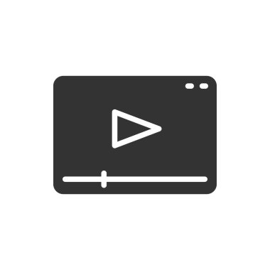 Oyuncu kabartma vektör simgesi beyaz arkaplanda izole edildi. Web, mobil ve ui tasarımı için oyuncu kabartma vektör simgesi
