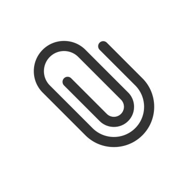 Beyaz arkaplanda klip kabartma vektör simgesi izole edildi. Web, mobil ve ui tasarımı için klip kabartma vektör simgesi