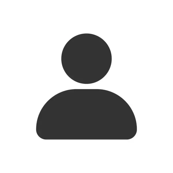 Beyaz arkaplanda izole edilmiş insan sembolü. Web, mobil ve ui tasarımı için kişi sembolü vektör simgesi