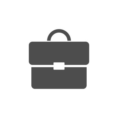 Beyaz arkaplanda izole edilmiş evrak çantası kabartma vektör simgesi. Web, mobil ve ui tasarımı için evrak çantası kabartma vektör simgesi