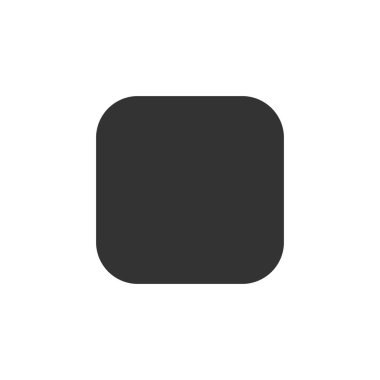 Beyaz arkaplanda izole edilmiş düğme simgesi simgesini durdur. Web, mobil ve ui tasarımı için düğme vektör simgesini durdur