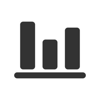 Grafik sembolü vektör simgesi beyaz arkaplanda izole edildi. Web, mobil ve ui tasarımı için grafik vektör simgesi