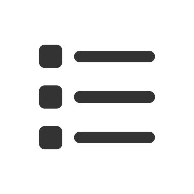 Beyaz arkaplanda izole edilmiş kontrol listesi glyph vektör simgesi. Web, mobil ve ui tasarımı için kontrol listesi kabartma vektör simgesi