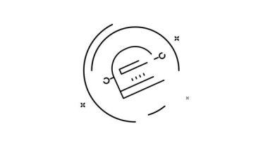 Ai robot animasyon taslak simgesi