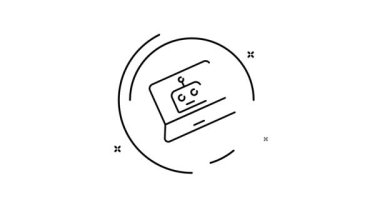 Ai Chatbot Animasyon Çizgi Simgesi