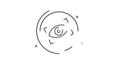 Göz Tarama Canlandırılmış Çizgi Simgesi