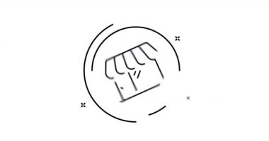 Animasyon simgesini alfa kanallı kaydet. Web, mobil ve ui tasarımı için 4k hareket tasarım animasyonu