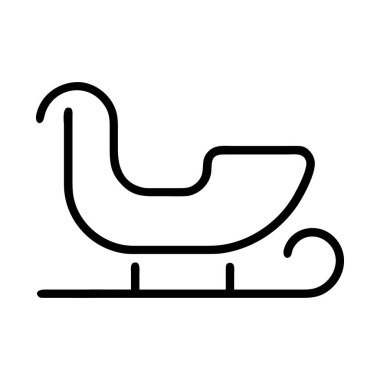 kızak vektör simgesi beyaz arkaplanda izole edildi