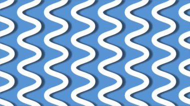 açık mavi arkaplanda beyaz desenli çizgilerin hareketli grafik animasyonu