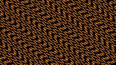 Kusursuz desen, soyut, siyah arkaplanda turuncu çizgiler, dinamik ve enerjik bir görsel efekt yaratır.