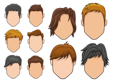 Beyaz arkaplanda izole edilmiş insan yüzü vektör tasarımı çizimi