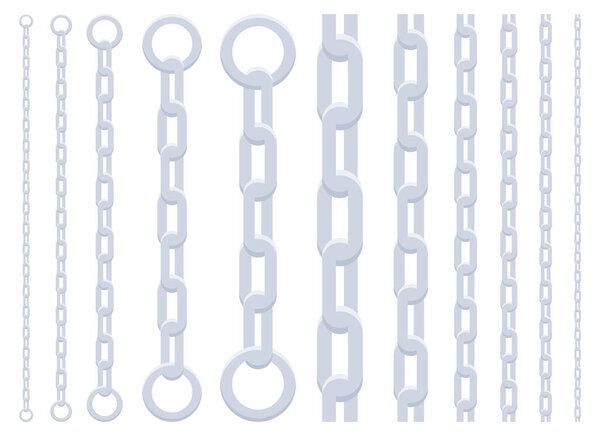 Иллюстрация вектора цепочки на белом фоне