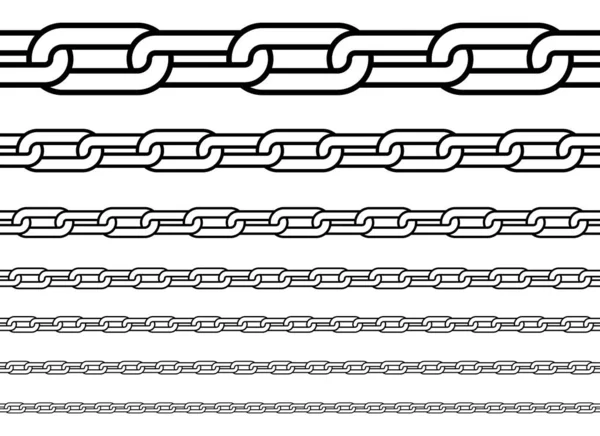 Řetězec Vektorový Design Ilustrace Izolované Bílém Pozadí — Stockový vektor