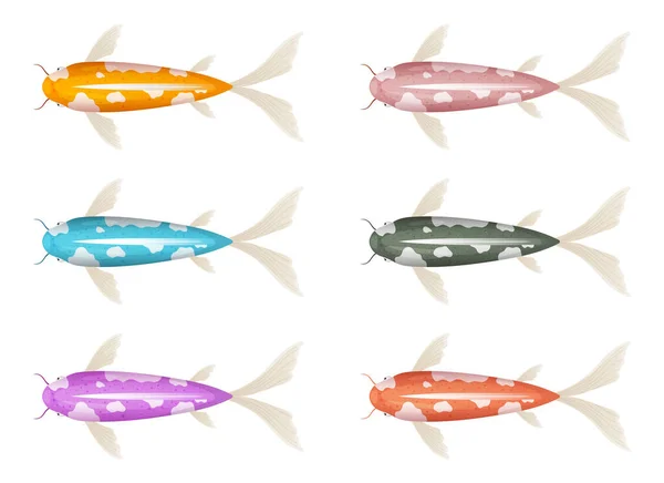 Fish Vector Design Illustration Isolated White Background — Vetor de Stock