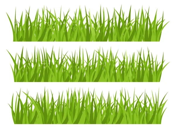 Green Grass Vector Design Illustration Isolated White Background — Stock Vector